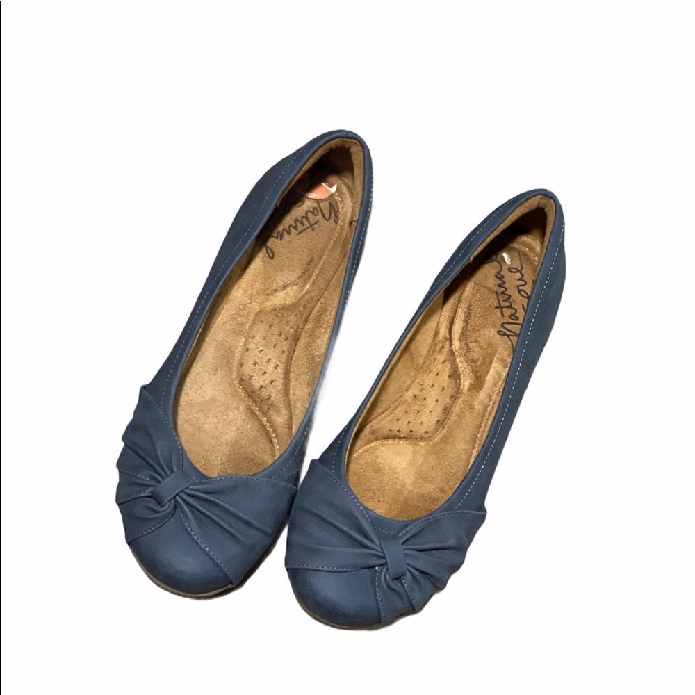 Natural Soul Genie Ballet leather upper flats